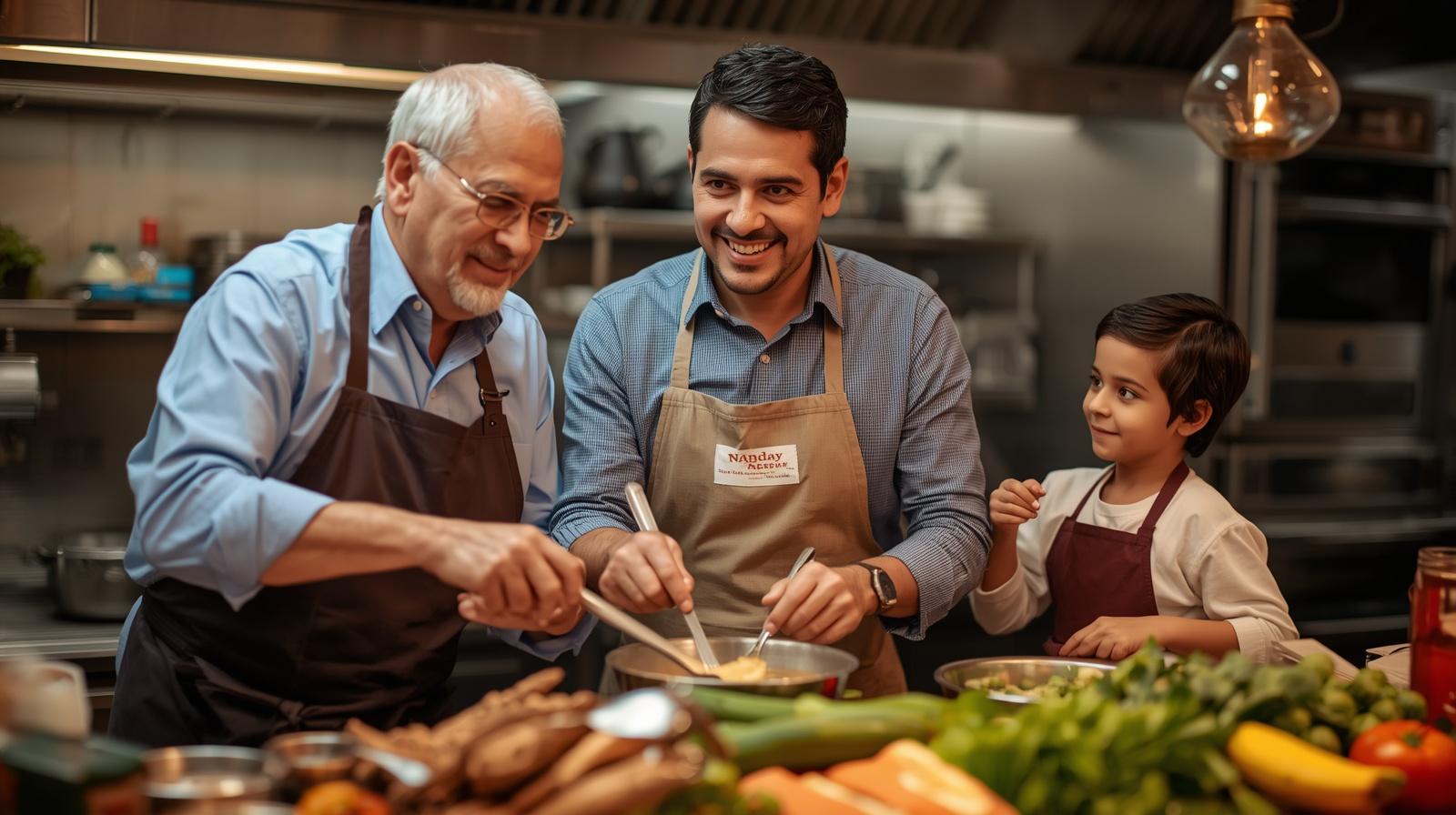 The MASS family cooking together